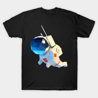 Astronaut Polygon - Scifi Cute Colorful T-Shirt
